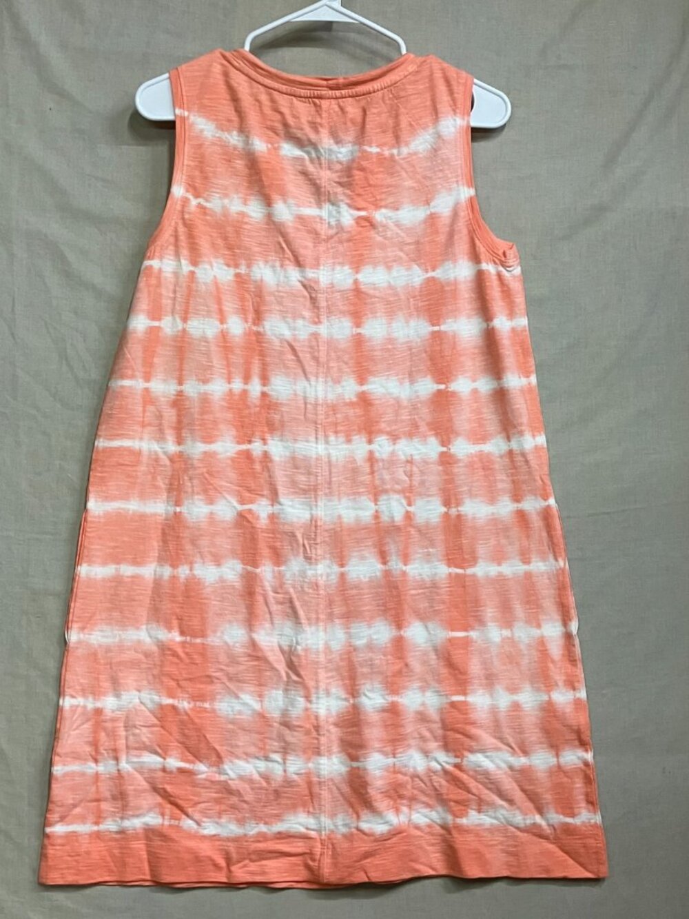 Sonoma Goods For Life Tank Dress Women’s Size M Coral Tie Dye Sleeveless Knit - Picture 6 of 8
